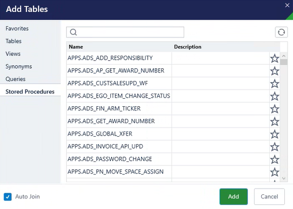 SQL Panel – Spreadsheet Server